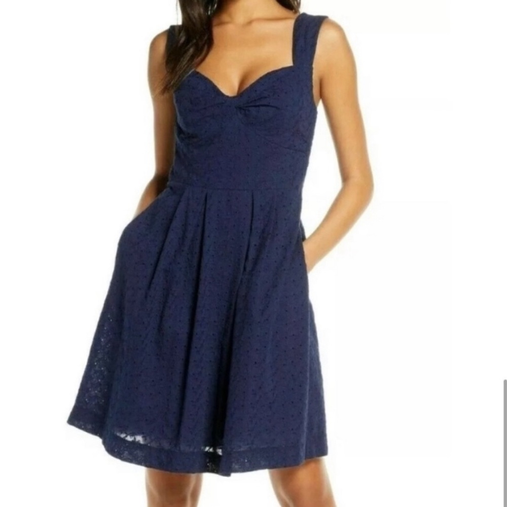 Lilly Pulitzer Navy Eyelet Dress